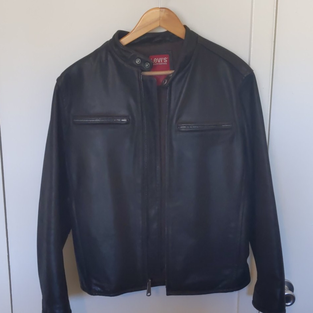 Levi's leather moto jacket